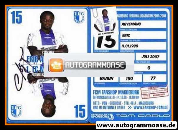 Autogramm Fussball | 1. FC Magdeburg | 2007 | Eric AGYEMANG