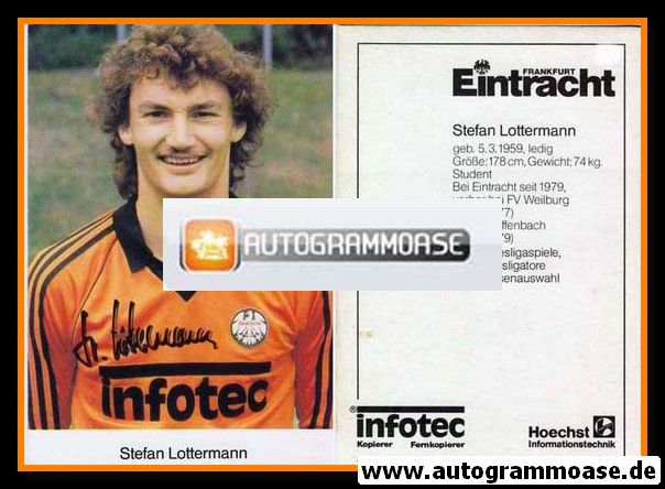 Autogramm Fussball | Eintracht Frankfurt | 1982 | Stefan LOTTERMANN