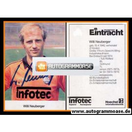 Autogramm Fussball | Eintracht Frankfurt | 1982 | Willi NEUBERGER