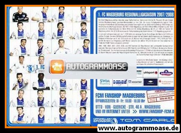 Mannschaftskarte Fussball | 1. FC Magdeburg | 2007