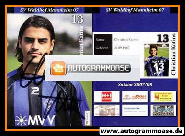 Autogramm Fussball | SV Waldhof Mannheim | 2007 | Christian KATINS