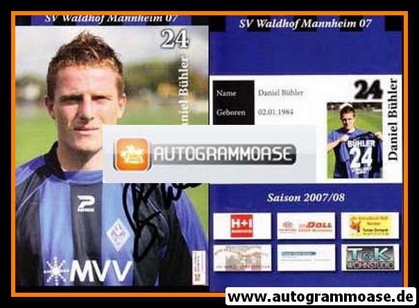 Autogramm Fussball | SV Waldhof Mannheim | 2007 | Daniel BÜHLER