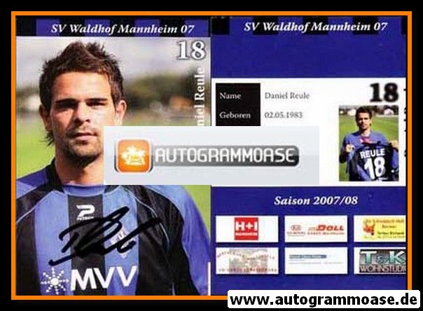 Autogramm Fussball | SV Waldhof Mannheim | 2007 | Daniel REULE