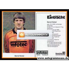 Autogramm Fussball | Eintracht Frankfurt | 1982 | Bernd NICKEL