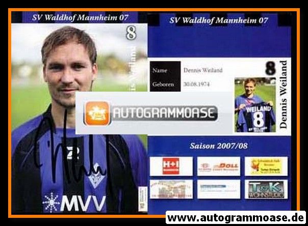 Autogramm Fussball | SV Waldhof Mannheim | 2007 | Dennis WEILAND