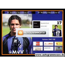 Autogramm Fussball | SV Waldhof Mannheim | 2007 | Dominik GROSS