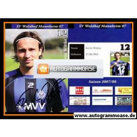 Autogramm Fussball | SV Waldhof Mannheim | 2007 | Kevin WITTKE