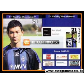 Autogramm Fussball | SV Waldhof Mannheim | 2007 | Rene SCHWALL