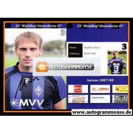 Autogramm Fussball | SV Waldhof Mannheim | 2007 | Stephan MAAS