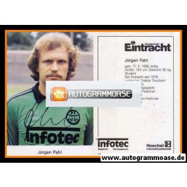 Autogramm Fussball | Eintracht Frankfurt | 1982 | J&uuml;rgen PAHL