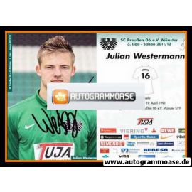 Autogramm Fussball | Preussen Münster | 2011 | Julian WESTERMANN