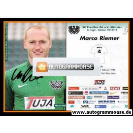 Autogramm Fussball | Preussen Münster | 2011 | Marco RIEMER