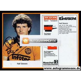 Autogramm Fussball | Eintracht Frankfurt | 1983 | Ralf SIEVERS