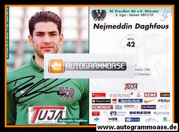 Autogramm Fussball | Preussen Münster | 2011 | Nejmeddin DAGHFOUS