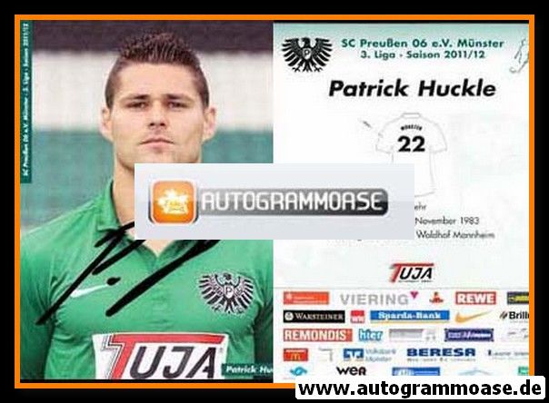 Autogramm Fussball | Preussen Münster | 2011 | Patrick HUCKLE