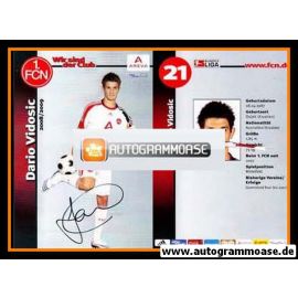 Autogramm Fussball | 1. FC Nürnberg | 2008 Ball | Dario VIDOSIC