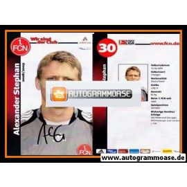 Autogramm Fussball | 1. FC Nürnberg | 2008 Portrait | Alexander STEPHAN