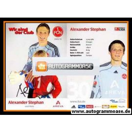 Autogramm Fussball | 1. FC Nürnberg | 2009 | Alexander STEPHAN