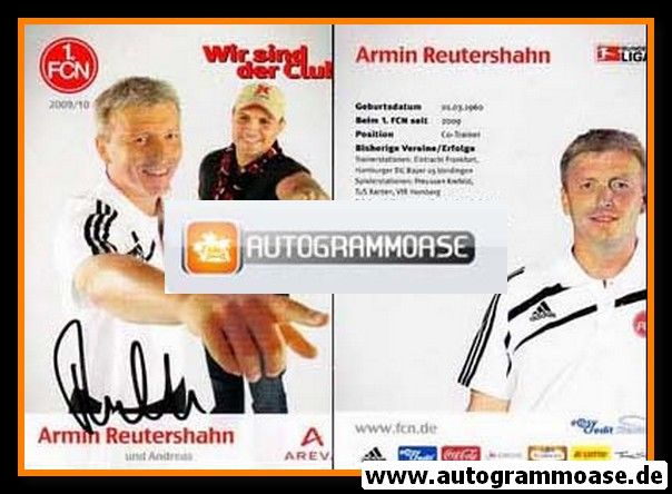 Autogramm Fussball | 1. FC Nürnberg | 2009 | Armin REUTERSHAHN