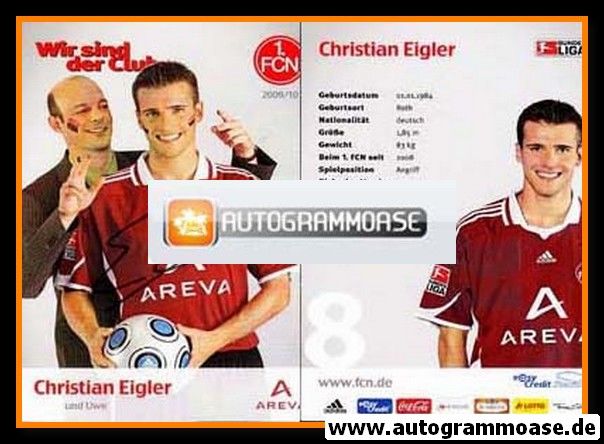 Autogramm Fussball | 1. FC Nürnberg | 2009 | Christian EIGLER