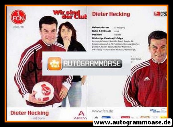 Autogramm Fussball | 1. FC Nürnberg | 2009 | Dieter HECKING