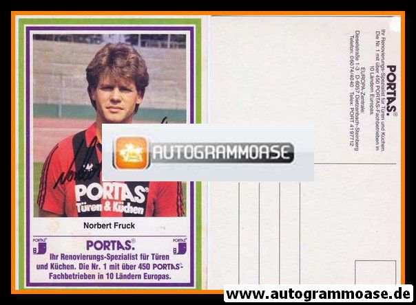 Autogramm Fussball | Eintracht Frankfurt | 1984 | Norbert FRUCK