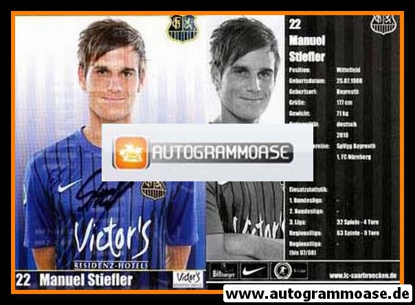 Autogramm Fussball | 1. FC Saarbrücken | 2011 | Manuel STIEFLER
