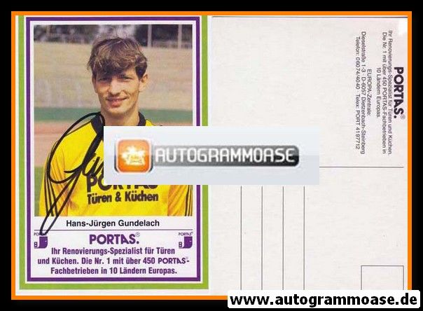 Autogramm Fussball | Eintracht Frankfurt | 1984 | Hans-Jürgen GUNDELACH