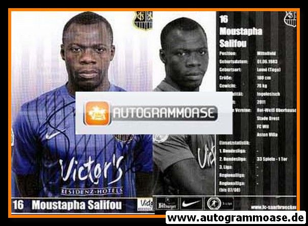 Autogramm Fussball | 1. FC Saarbrücken | 2011 | Moustapha SALIFOU