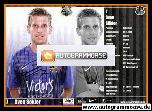 Autogramm Fussball | 1. FC Saarbrücken | 2011 | Sven SÖKLER