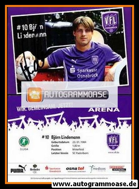 Autogramm Fussball | VfL Osnabrück | 2009 | Björn LINDEMANN