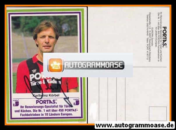 Autogramm Fussball | Eintracht Frankfurt | 1984 | Karl-Heinz KÖRBEL