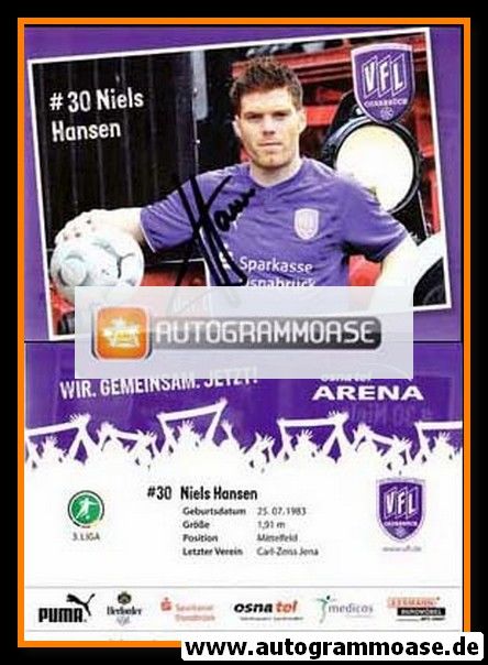 Autogramm Fussball | VfL Osnabrück | 2009 | Niels HANSEN