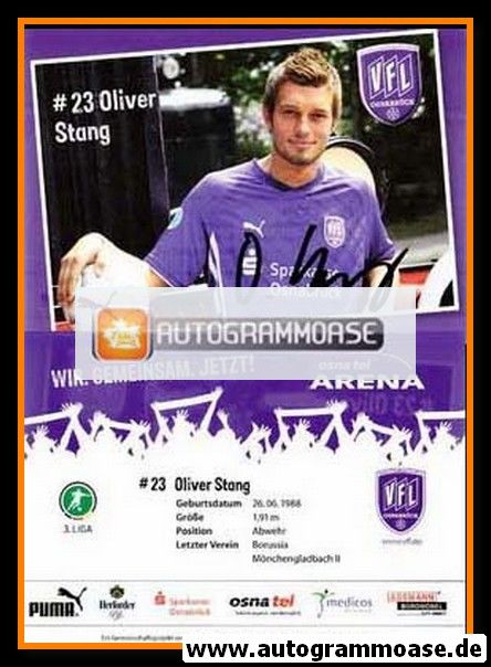 Autogramm Fussball | VfL Osnabrück | 2009 | Oliver STANG