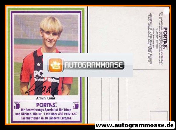 Autogramm Fussball | Eintracht Frankfurt | 1984 | Armin KRAAZ