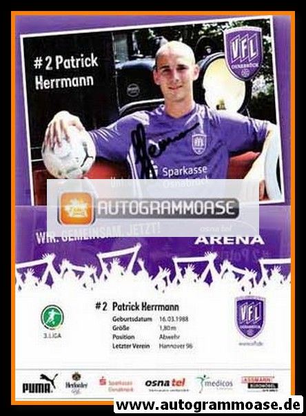 Autogramm Fussball | VfL Osnabrück | 2009 | Patrick HERRMANN