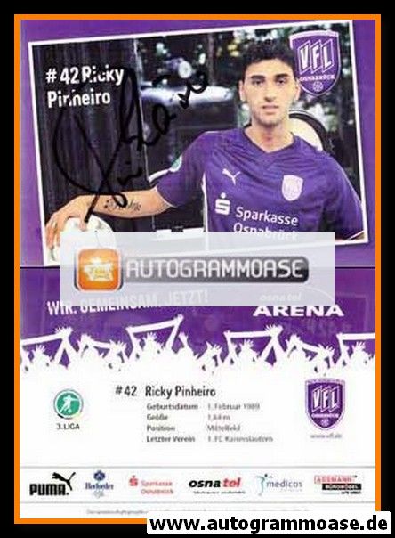 Autogramm Fussball | VfL Osnabrück | 2009 | Ricky PINHEIRO