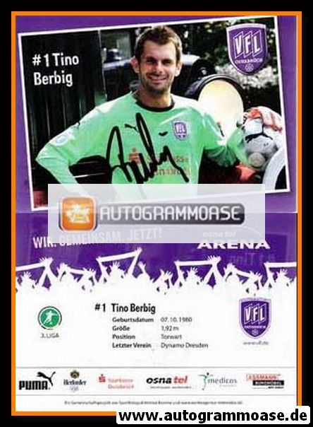 Autogramm Fussball | VfL Osnabrück | 2009 | Tino BERBIG