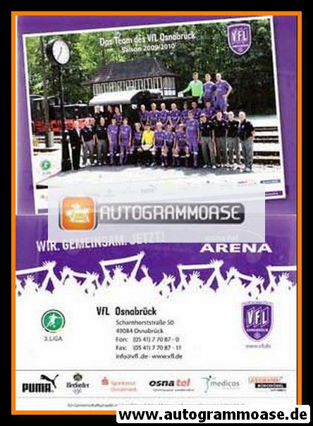 Mannschaftskarte Fussball | VfL Osnabrück | 2009