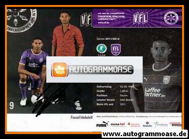 Autogramm Fussball | VfL Osnabrück | 2011 | Fouad IDABDELHAY