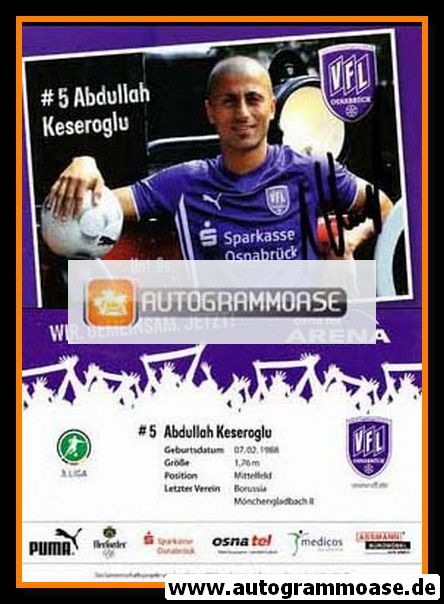Autogramm Fussball | VfL Osnabrück | 2009 | Abdullah KESEROGLU