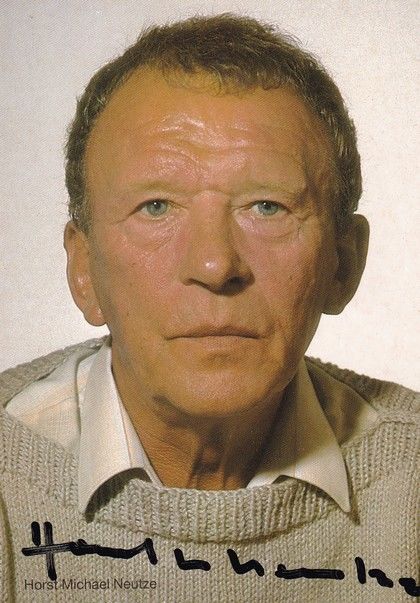 Autogramm Schauspieler | Horst Michael NEUTZE | 1980er (Portrait Color Rüdel) Yüksel