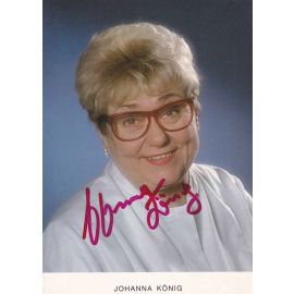 Autogramm Schauspieler | Johanna KÖNIG | 1980er "Praxis Bülowbogen" (Rüdel) Raschke