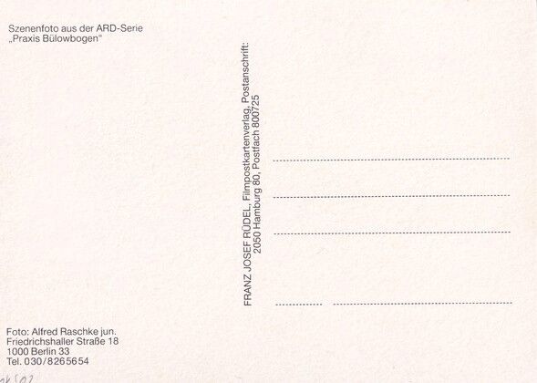 Autogramm Schauspieler | Johanna KÖNIG | 1980er "Praxis Bülowbogen" (Rüdel) Raschke