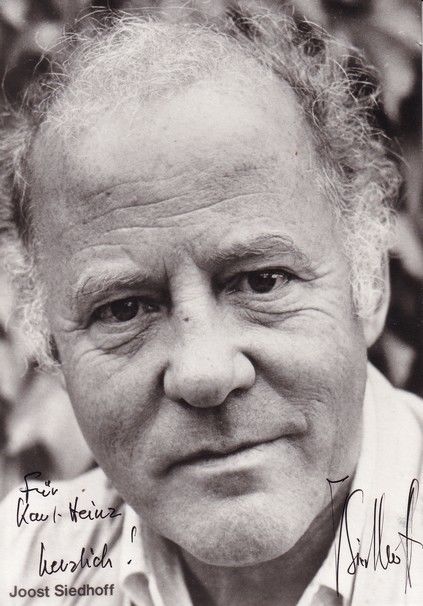 Autogramm Schauspieler | Joost SIEDHOFF | 1980er (Portrait SW Rüdel) Siedhoff