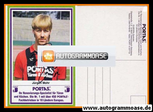 Autogramm Fussball | Eintracht Frankfurt | 1984 | Jürgen MOHR