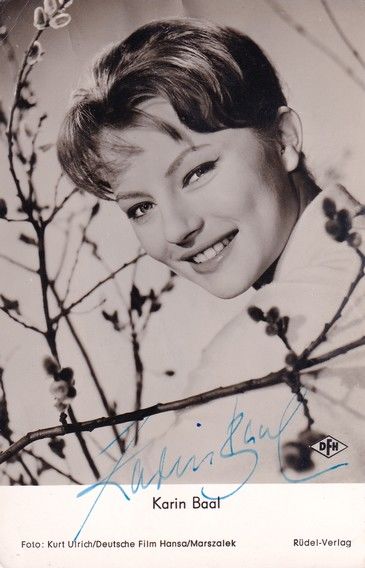 Autogramm Film | Karin BAAL | 1959 "So Angelt Man Keinen Mann" (Rüdel)