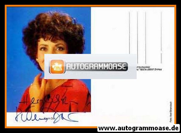 Autogramm Schauspieler | Karin DOR | 1980er (Portrait Color Rüdel) Strencioch
