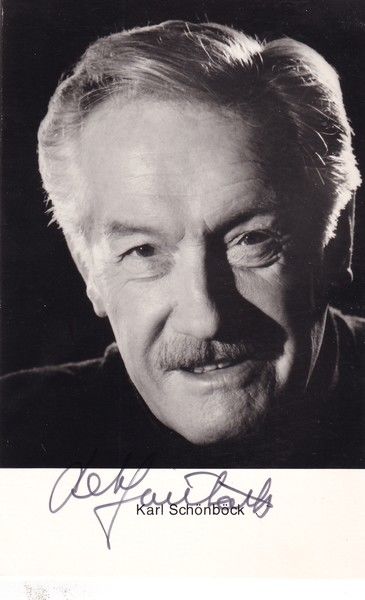 Autogramm Schauspieler | Karl SCHÖNBÖCK | 1970er (Portrait SW Rüdel) Klar
