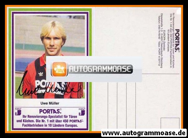 Autogramm Fussball | Eintracht Frankfurt | 1984 | Uwe MÜLLER